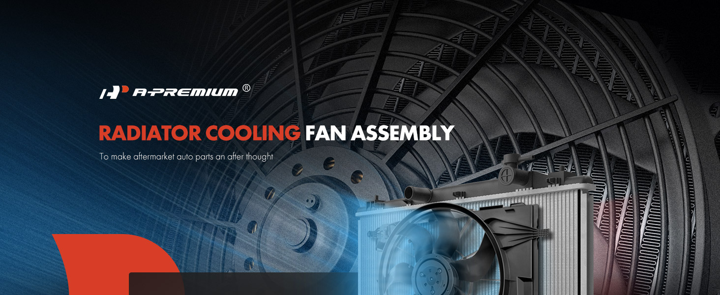 Radiator Cooling Fan Assembly With Shroud – Fits Buick Envision 2017-2020 2.5L L4